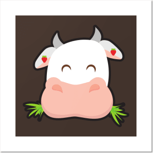 Strawberry Cow Pillow Pet Posters and Art